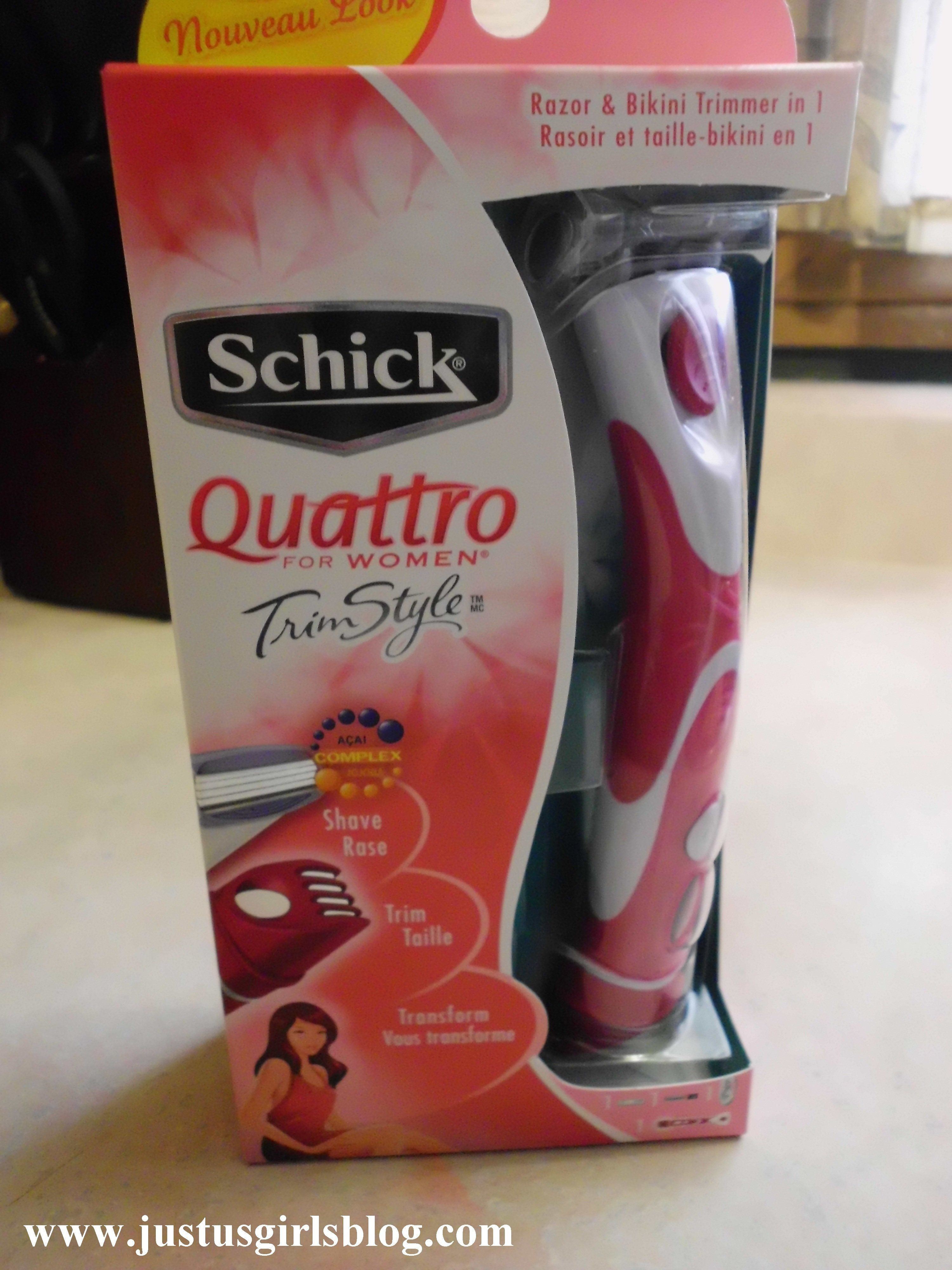 best of Quattro bikini trimmer with Schick