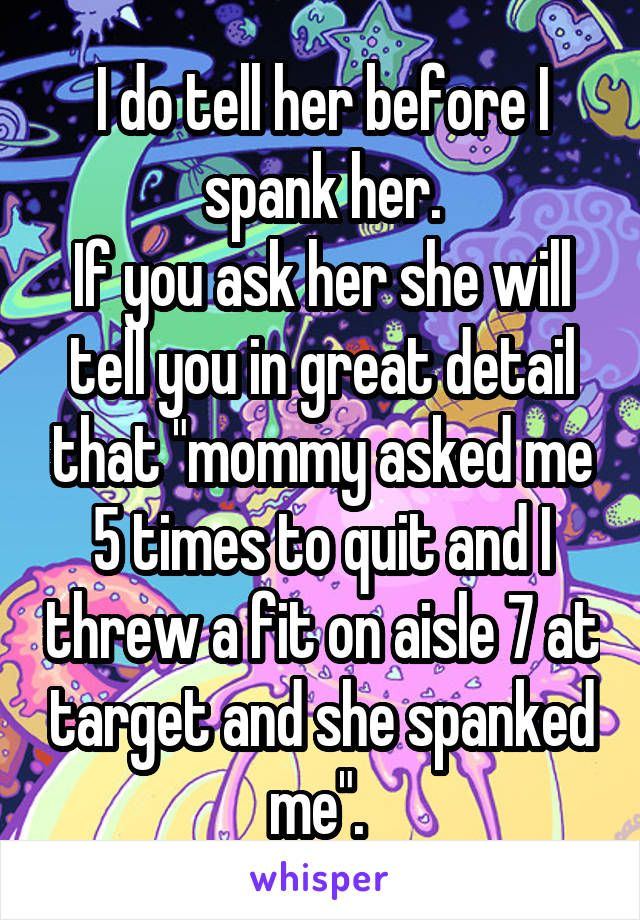 Ask her to spank you