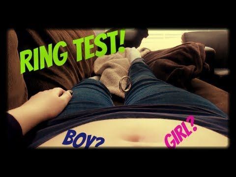 Ring test to determine baby sex