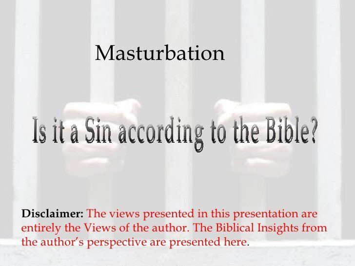 Why is masturbation wrong in christianity Masturbation