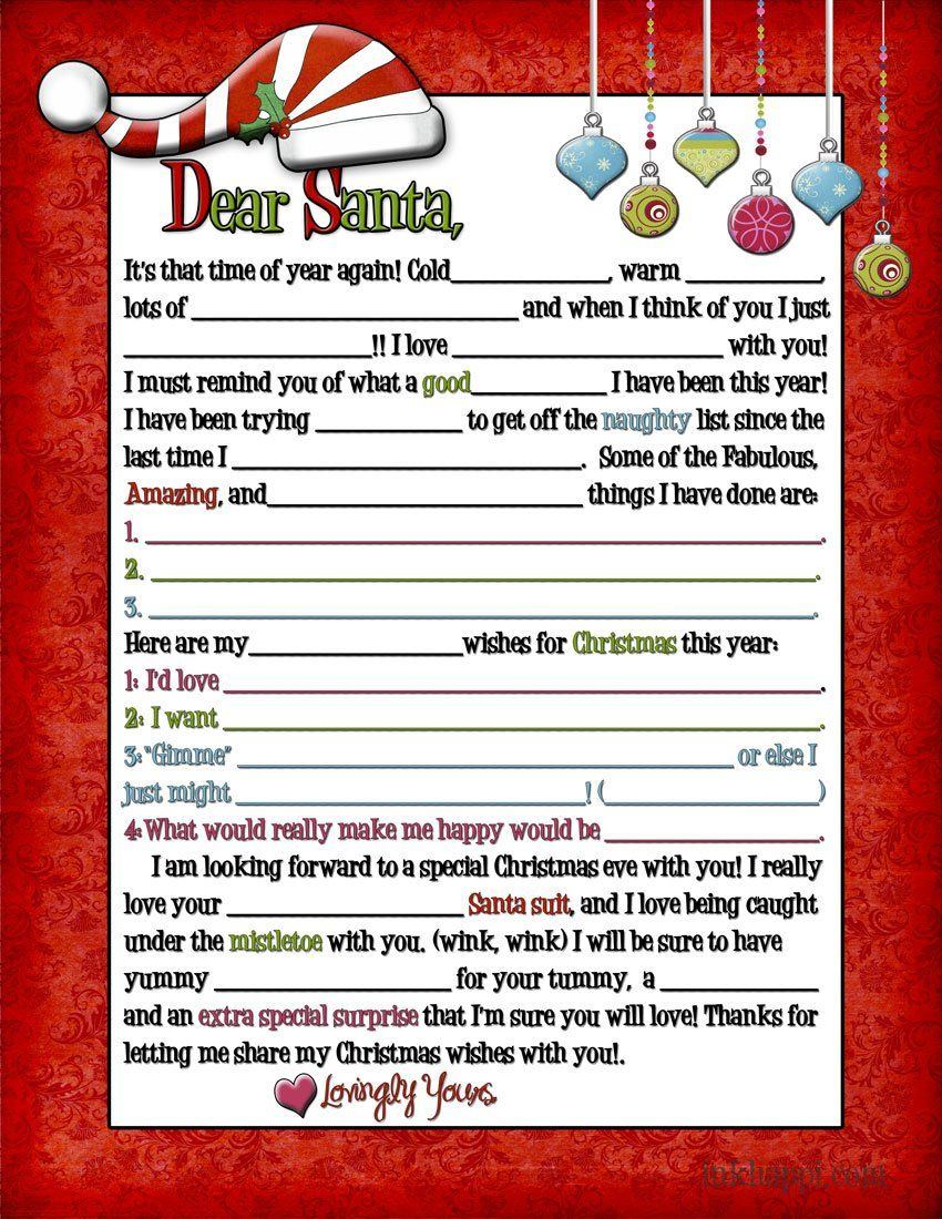 best of Adult to Naughty santa letters