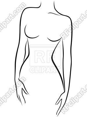 How to draw women body naked
