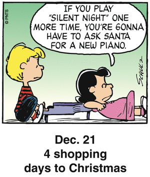 Earnie reccomend Comic strip peanuts countdown to christmas