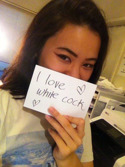 White girls love asian cock