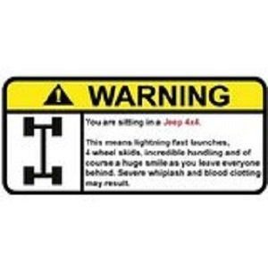 best of Stickers Funny jeep warning