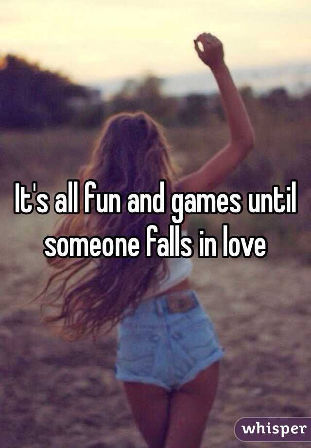 Bullet reccomend Its all fun and games until someone falls in love