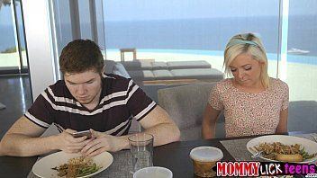 best of Table boy Milf fondles under the