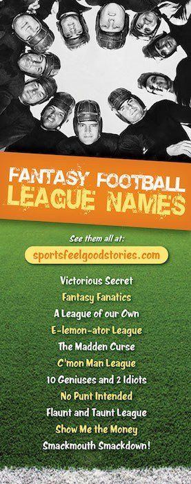 The L. reccomend Drew brees funny fantasy football names