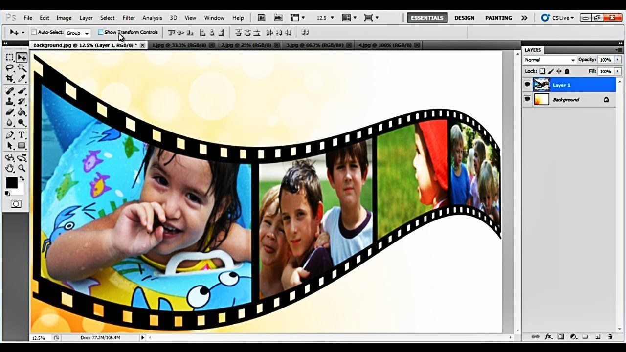 best of Effect strip image photoshop Adobe tutorial