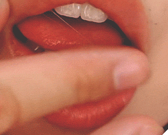 Hot girl with mouth open gifs