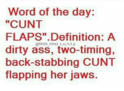 Guys hate cunt flaps