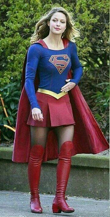 Hot girls in supergirl outfits flashing tits