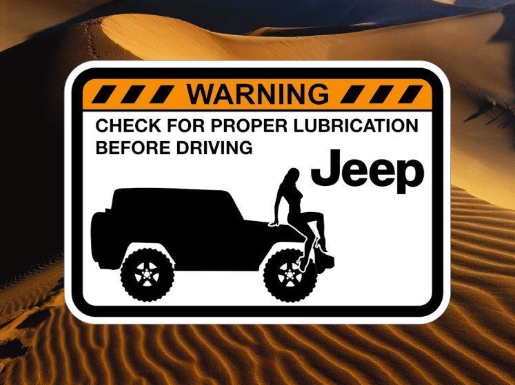 best of Stickers Funny jeep warning