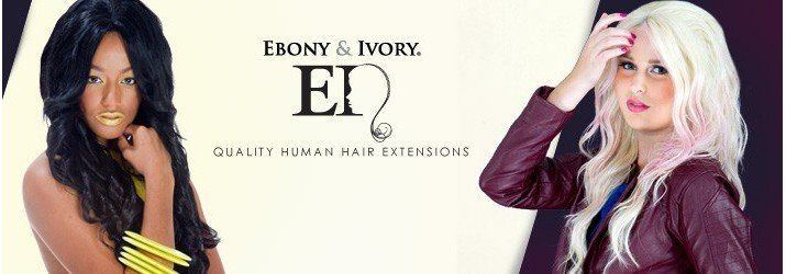 Ebony and ivory hair