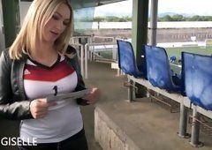 Girls getting fucked in football tops