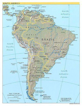 Sling reccomend South america physical geography map