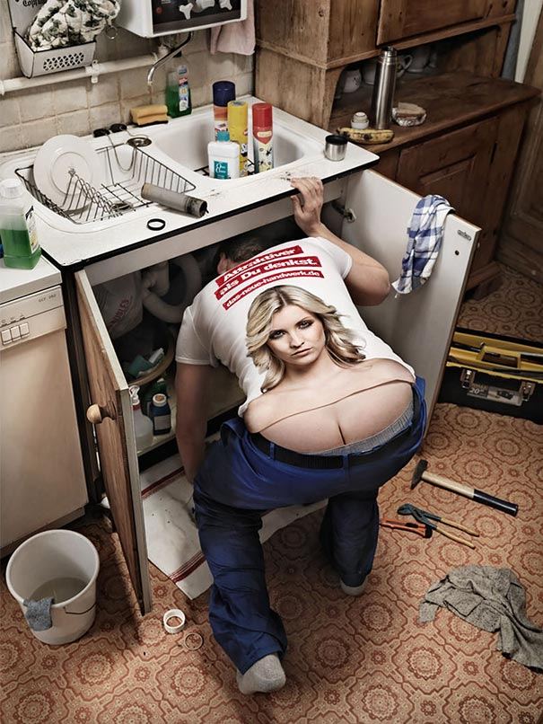 Girls plumbers butt crack