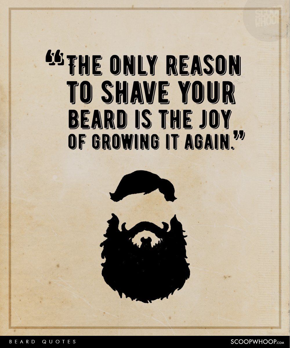 best of About facial hair Quotes