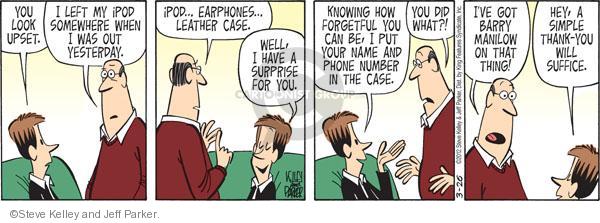 Barry manilow and comic strip