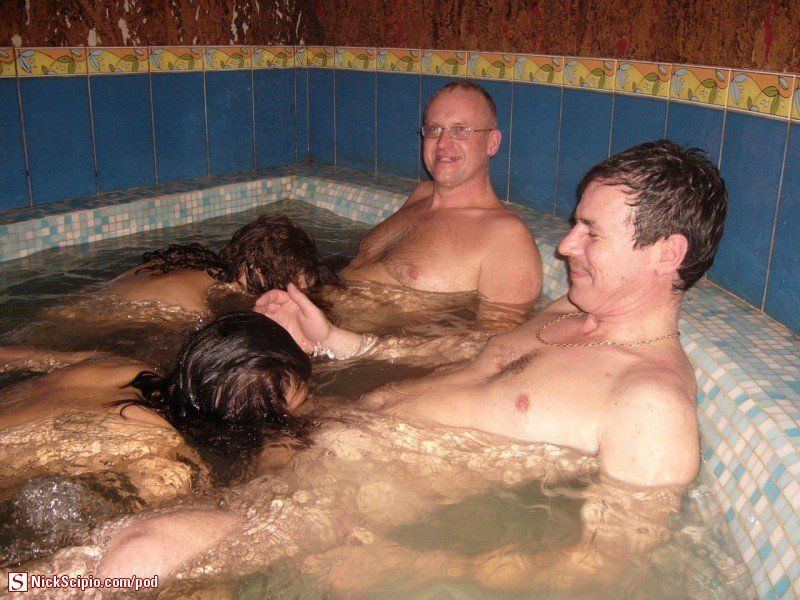 best of Naked hot tub Men