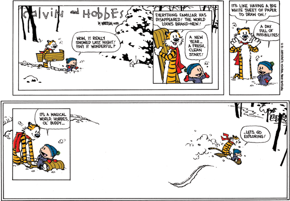 Calvin and hobbes last strip