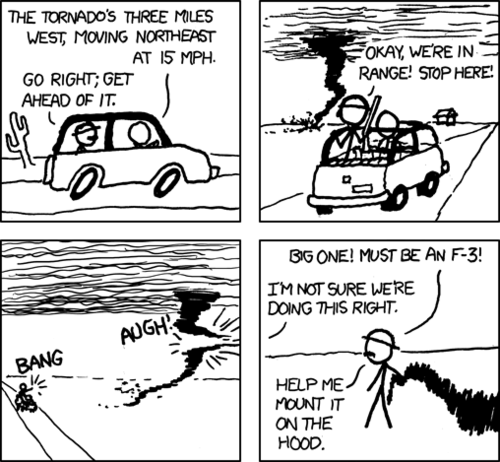 Tic T. reccomend Comic strip about tornados