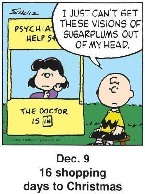 Comic strip peanuts countdown to christmas