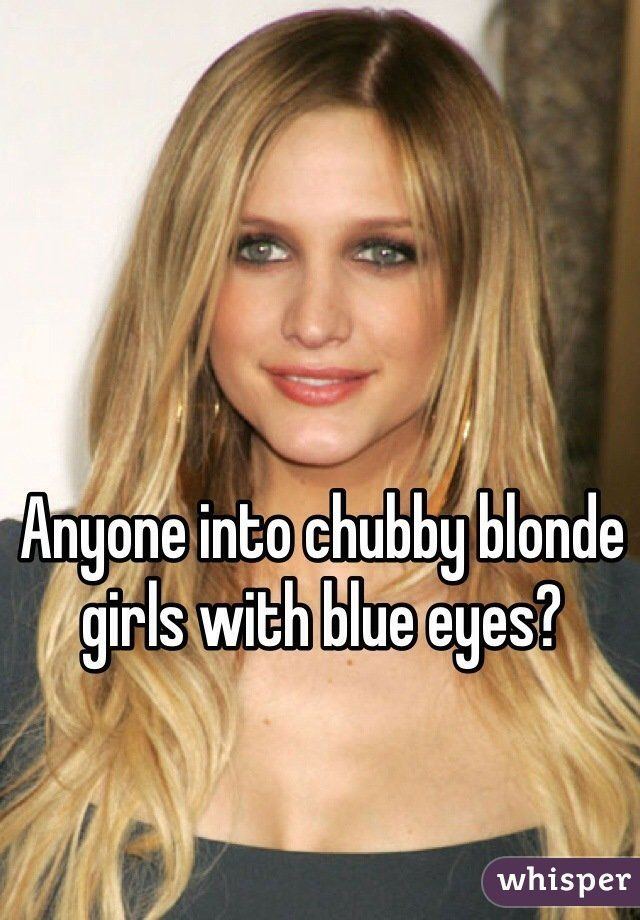Blonde chubby hair