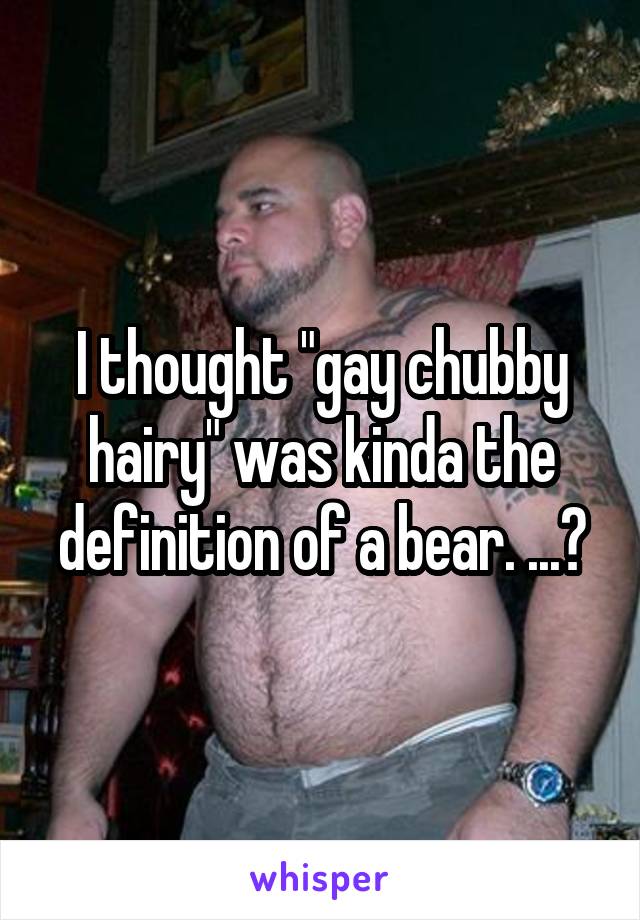 Chubby hairy bear