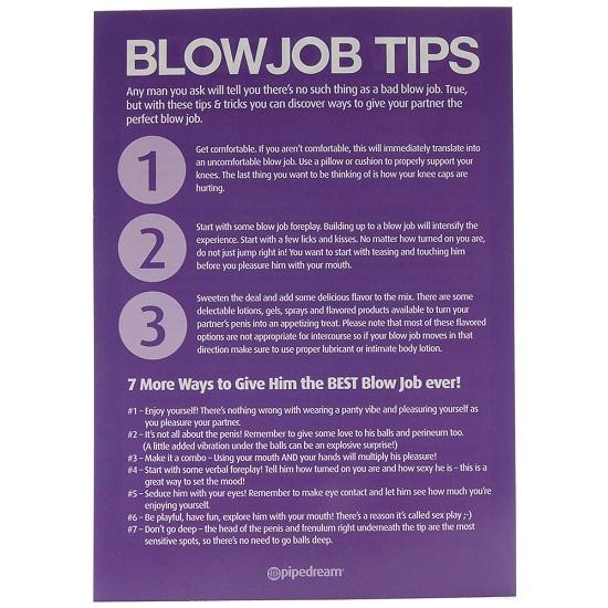 Tricks to a good blow job