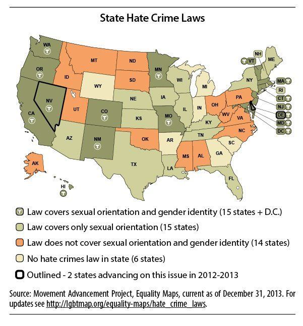 Hate crime legislation gay Gay