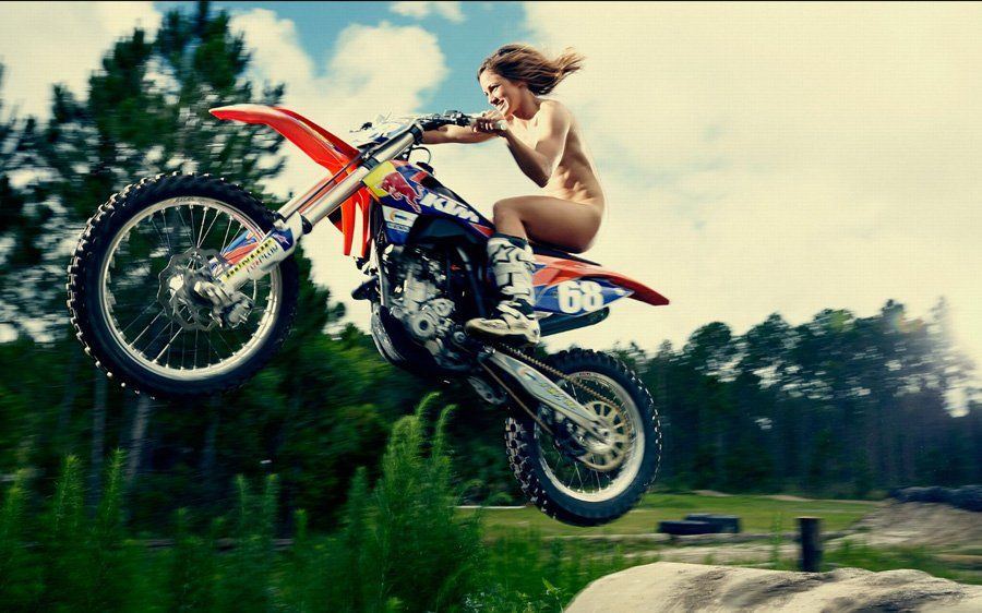 best of With bike dirt model Nude