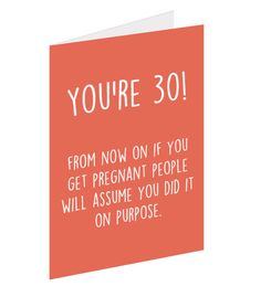 Funny 30th birthday one liners