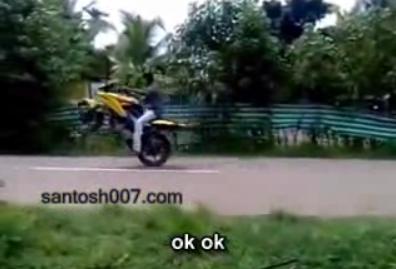 Funny bike stunt kerala