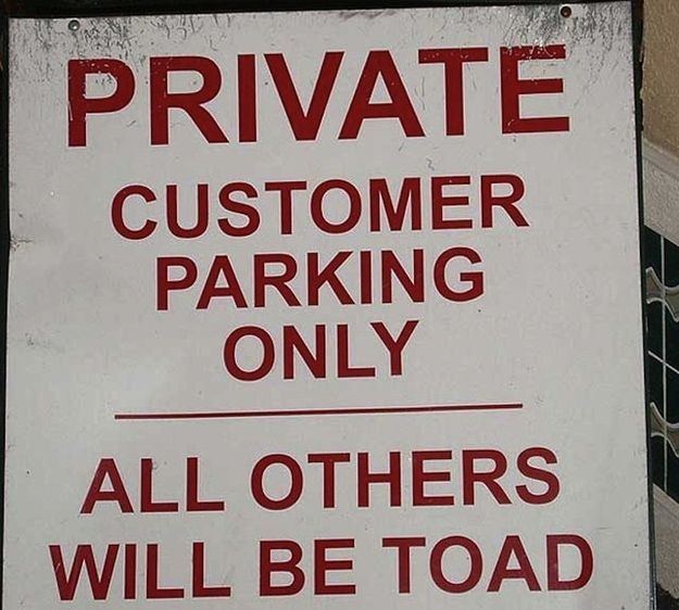 Funny spelling mistakes on signs