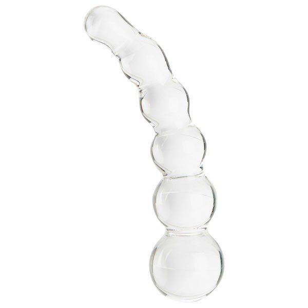 Glass dildo with groove