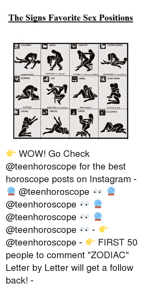 Stardust reccomend Horoscope an sex position