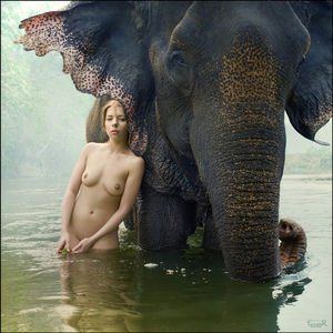 best of Nude Hot elephant babe