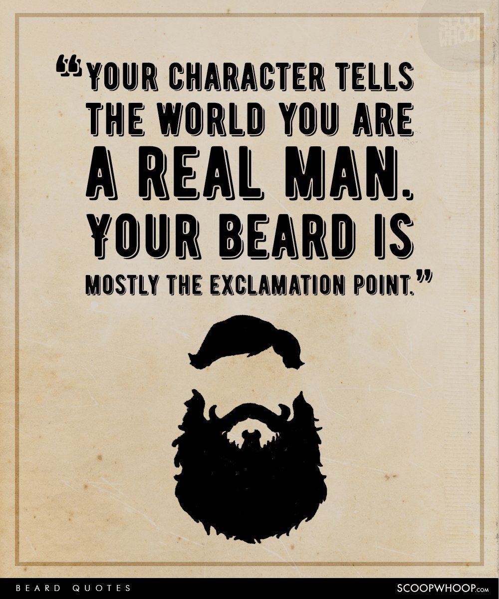 best of About facial hair Quotes