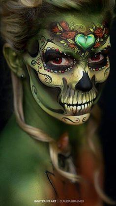 Sexy latino skeleton faces