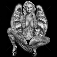 Blackbeard reccomend Sexy nake tattooed angels