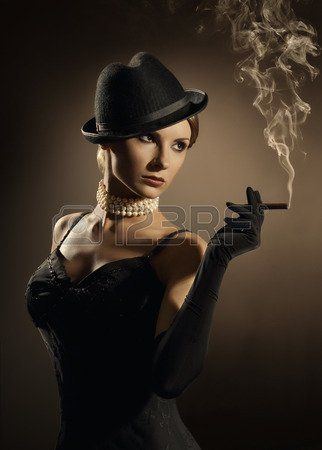 Smoking sensual woman tube